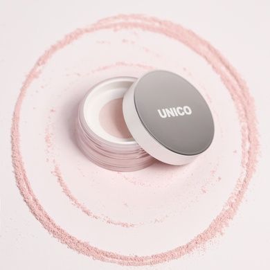 Пудра розсипчаста для обличчя рожева Unico Setting & Finishing Powder Aura, 10 г на KRKR.COM.UA