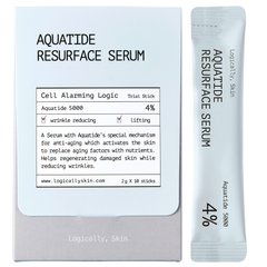 Зволожувальна сироватка для клітинного оновлення Logically, Skin Aquatide Resurface Serum, набір тестерів 2 г * 10 шт Купити в Україні