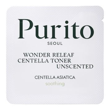 Успокаивающий тонер с центеллой без эфирных масел Purito SEOUL Wonder Releaf Centella Toner Unscented, 1 г на KRKR.COM.UA