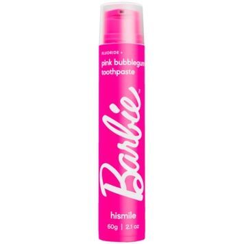 Зубна паста зі смаком жуйки Hismile Barbie Pink Bubblegum Toothpaste, 60 г на KRKR.COM.UA