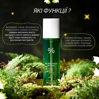 Набір засобів з чайним деревом (тонер + пінка для вмивання) Dr.Ceuracle Tea Tree Purifine Duo Set, 2 в 1 Купити в Україні