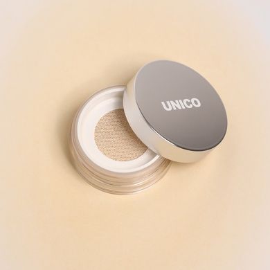 Пудра розсипчаста для обличчя бежева Unico Setting & Finishing Powder Eclair, 10 г на KRKR.COM.UA