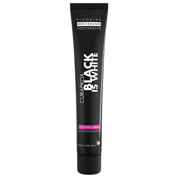 Зубна паста з активованим вугіллям Curaprox Black Is White, 90 мл на KRKR.COM.UA