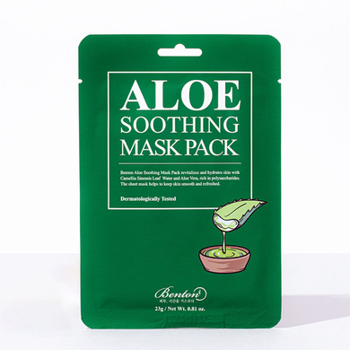 Маска успокаивающая с алоэ Benton Aloe Soothing Mask Pack, 1 шт Купить в Украине