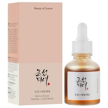 Восстанавливающая сыворотка с экстрактом женьшеня и муцином улитки Beauty of Joseon Revive Serum, 30 мл на KRKR.COM.UA