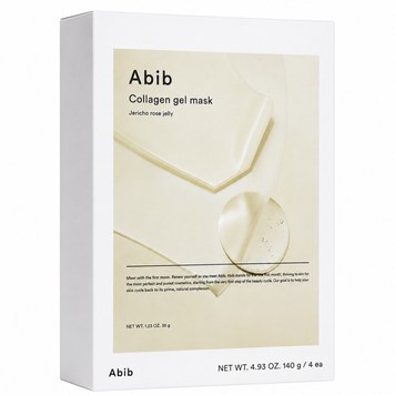Гелевая маска с коллагеном и экстрактом розы Abib Collagen Gel Mask Jericho Rose Jelly, 4 шт * 35 г на KRKR.COM.UA