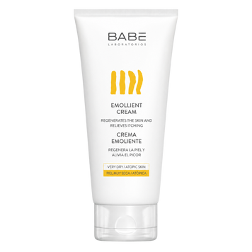 Уценка Увлажняющий крем-эмолиент для сухой кожи BABE Laboratorios BODY Emollient Cream, 200 мл на KRKR.COM.UA