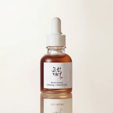 Восстанавливающая сыворотка с экстрактом женьшеня и муцином улитки Beauty of Joseon Revive Serum, 30 мл на KRKR.COM.UA