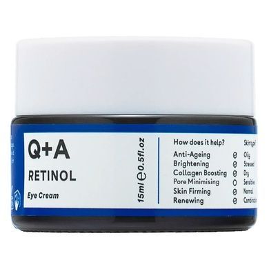 Крем з ретинолом для зони навколо очей Q+A Retinol Eye Cream, 15 мл на KRKR.COM.UA