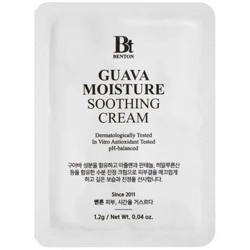 Успокаивающий крем с гуавой и азуленом Benton Guava Moisture Soothing Cream, 1шт * 1,2 г на KRKR.COM.UA