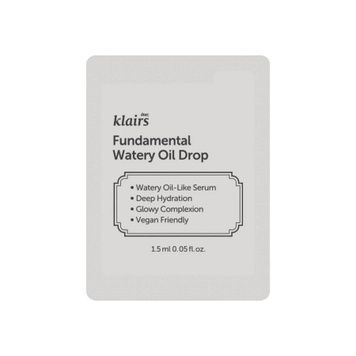 Легка олія для обличчя Dear Klairs Fundamental Watery Oil Drop, 1,5 мл на KRKR.COM.UA