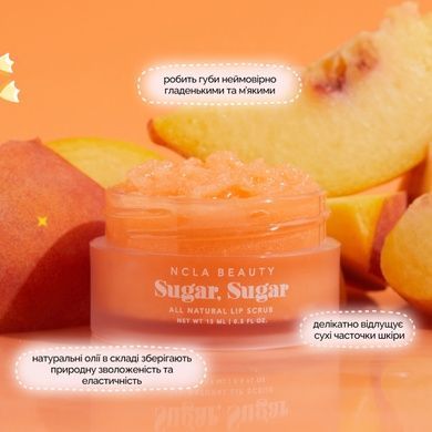 Цукровий скраб для губ &laquo;Персик&raquo; NCLA Beauty Sugar, Sugar - Peach, 15 мл на KRKR.COM.UA