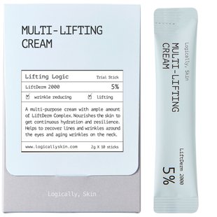 Мультиліфтинговий крем Logically, Skin Multi Lifting Cream, набір сашеток, 2 г * 10 шт Купити в Україні