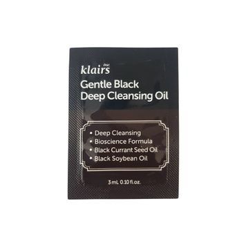 Гідрофільна олія для глибокого очищення Dear Klairs Gentle Black Deep Cleansing Oil, 3 мл на KRKR.COM.UA