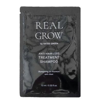 Шампунь від випадіння волосся Rated Green Real Grow Anti Hair Loss Treatment Shampoo, 10 мл, Саше (Тестер) Купити в Україні