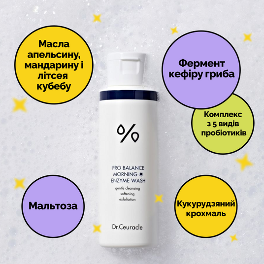 Dr.Ceuracle Pro-Balance Morning Enzyme Wash, 50 г❤️купити у