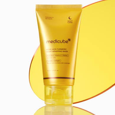 Уценка Ночная маска с койевой кислотой и куркумой Medicube Kojic Acid Turmeric Night Wrapping Mask, 75 мл на KRKR.COM.UA
