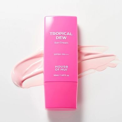 Уцінка Зволожувальний сонцезахисний крем для обличчя SPF50+ PA++++ House of Hur Tropical Dew Sun Cream, 50 мл на KRKR.COM.UA