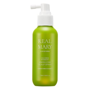 Стимулирующий спрей для кожи головы с розмарином Rated Green Real Mary Cold Brewed Rosemary Energizing Scalp Spray, 120 мл Купить в Украине