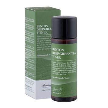 Тонер з зеленим чаєм Benton Deep Green Tea Toner, 30 мл на KRKR.COM.UA