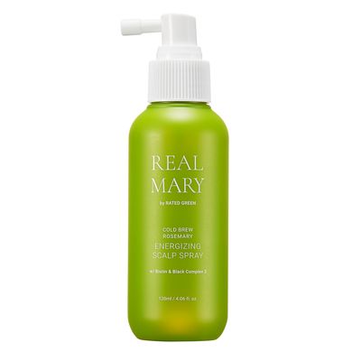 Енергетичний спрей для шкіри голови з розмарином Rated Green Real Mary Cold Brewed Rosemary Energizing Scalp Spray, 120 мл Купити в Україні