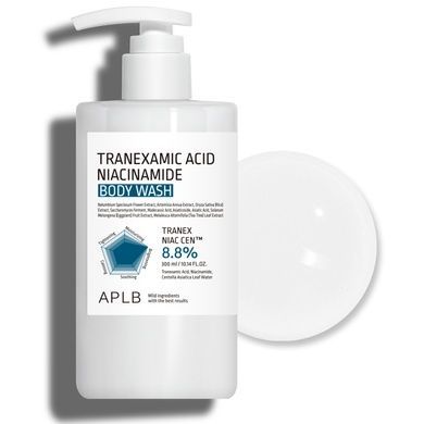 Гель для душу з транексамовою кислотою та ніацинамідом APLB Tranexamic Acid Niacinamide Body Wash, 300 мл на KRKR.COM.UA