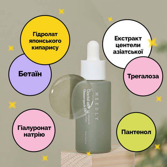 Needly Cicachid Soothing Ampoule, 30 мл❤️купити у Львові, Україна