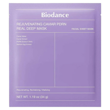 Антивікова гідрогелева маска з екстрактом ікри та полінуклеотидами Biodance Rejuvenating Caviar PDRN Real Deep Mask, 1 шт * 34 г на KRKR.COM.UA