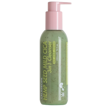 Пенка для умывания с центеллой и семенами конопля 3в1 LALARECIPE Hemp Seed Mild Cica 3in1 Cleanser, 200 мл на KRKR.COM.UA