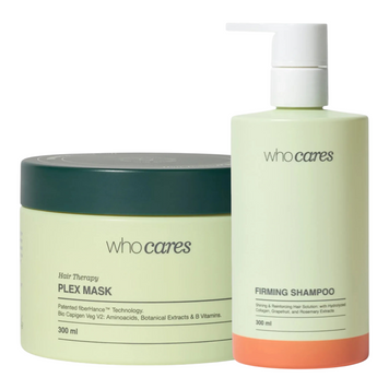 Набор для укрепления тонких и ослабленных волос whocares Firming Shampoo & Plex Mask на KRKR.COM.UA