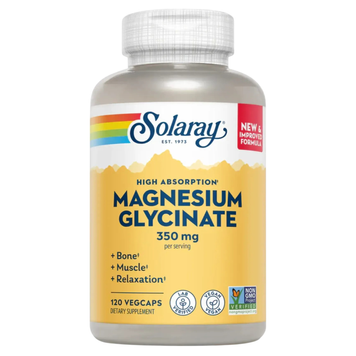 Магний глицинат 350 мг Solaray Magnesium Glycinate 350mg, 120 шт на KRKR.COM.UA