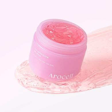 Колагенова гель-маска для сяйва шкіри Arocell Collagen Glow Gel Mask, 100 г на KRKR.COM.UA