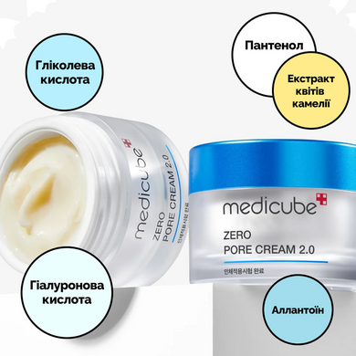 Себорегулюючий крем Medicube Zero Pore Cream 2.0, 50 мл на KRKR.COM.UA