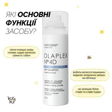 Сухий шампунь для детоксикації та об’єму "Бездоганна чистота" Olaplex № 4D Clean Volume Detox Dry Shampoo, 250 мл Купити в Україні