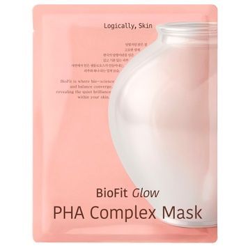Набор увлажняющих масок с PHA-кислотой для обновления и сияния кожи Logically, Skin BioFit Glow PHA Complex Mask, 3 шт * 25 г на KRKR.COM.UA