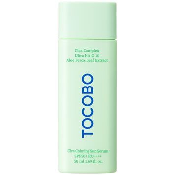 Заспокійлива сонцезахисна сироватка з екстрактом центелли TOCOBO Cica Calming Sun Serum SPF50+ PA++++, 50 мл на KRKR.COM.UA