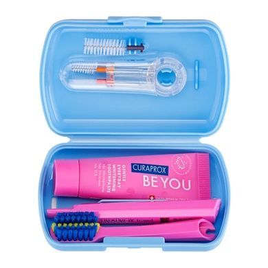 Дорожный набор Curaprox Be You Ortho Travel Set Blue, 5 в 1 на KRKR.COM.UA