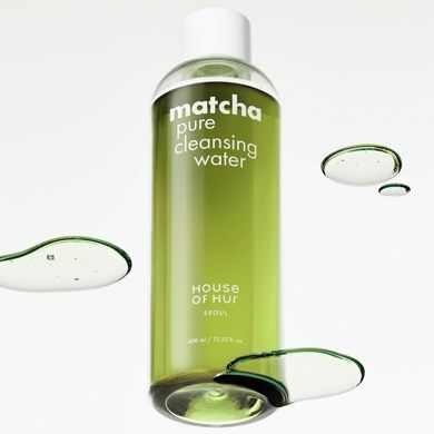 Мицеллярная вода для снятия макияжа с матча House of Hur Matcha Pure Cleansing Water, 400 мл на KRKR.COM.UA