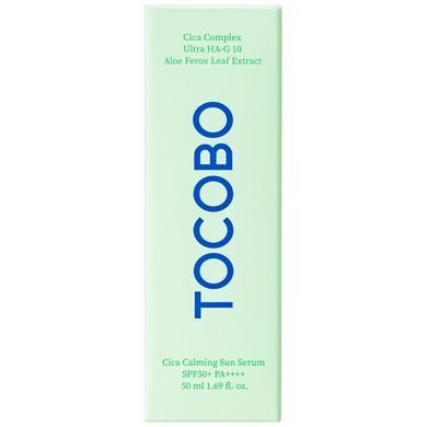 Успокаивающая солнцезащитная сыворотка с экстрактом центеллы TOCOBO Cica Calming Sun Serum SPF50+ PA++++, 50 мл на KRKR.COM.UA