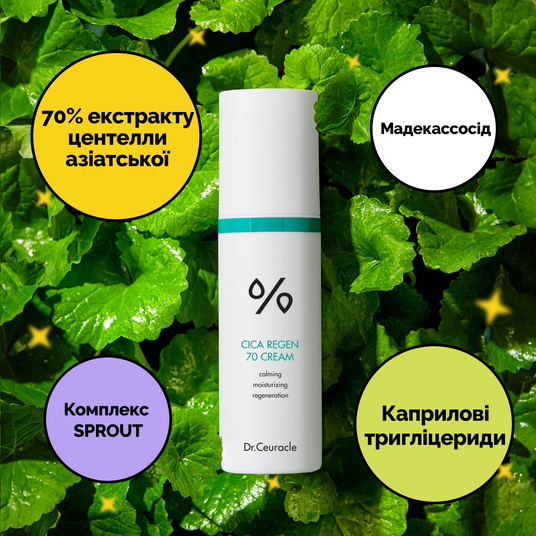 Dr.Ceuracle Cica Regen 70 Cream, 50 мл❤️купить в Киеве, Украина