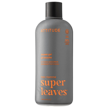 Гель для душа мужской "Пачули и Бурбон" Super leaves Attitude, 415 мл на KRKR.COM.UA