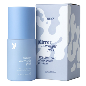 Нічна мультикислотна пілінг-сироватка Hugs Mirror overnight peel, 30 мл на KRKR.COM.UA
