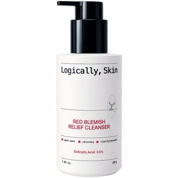 Очищувальний гель для проблемної шкіри з саліциловою кислотою Logically, Skin Red Blemish Relief Cleanser, 200 г на KRKR.COM.UA