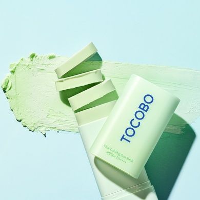 Охлаждающий солнцезащитный стик с экстрактом центеллы TOCOBO Cica Cooling Sun Stick SPF50+ PA++++, 18 г на KRKR.COM.UA