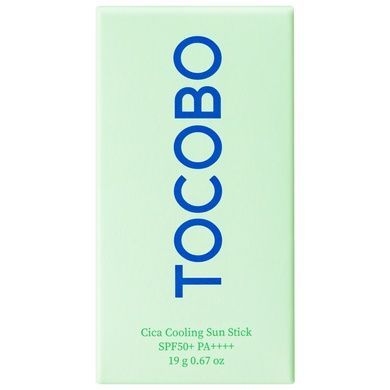Охлаждающий солнцезащитный стик с экстрактом центеллы TOCOBO Cica Cooling Sun Stick SPF50+ PA++++, 18 г на KRKR.COM.UA