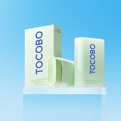 Охлаждающий солнцезащитный стик с экстрактом центеллы TOCOBO Cica Cooling Sun Stick SPF50+ PA++++, 18 г на KRKR.COM.UA