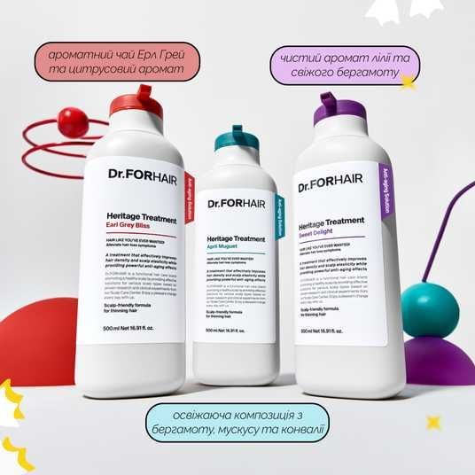 Зволожуюча маска-кондиціонер для тонкого волосся DR.FORHAIR