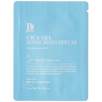 Зволожувальна сонцезахисна крем-сироватка з центелою Benton CICA Gel Sunscreen Serum SPF50/PA++++, 1.2 г на KRKR.COM.UA
