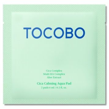 Охолоджувальні тонер-педи з центелою TOCOBO Cica Calming Aqua Pad, 2 шт * 6 мл на KRKR.COM.UA