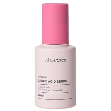 Незмивна сироватка-пілінг із молочною кислотою WhoCares Gentle Peel Lactic Acid Serum, 30 мл на KRKR.COM.UA